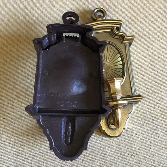 Vintage 1972 Homco Gold Candle Plastic Scones (Pair of 2) - Picture 4 of 4